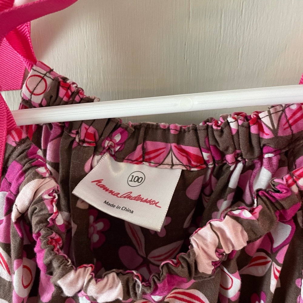 Hanna Andersson floral tie shift dresses - Picture 6 of 7